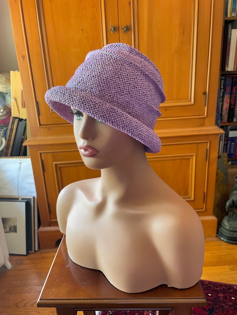 ✨ Lavender Bucket Hat / Cloche ✨Ultimate Cottagecore Aesthetic Accent! - Picture 3 of 7